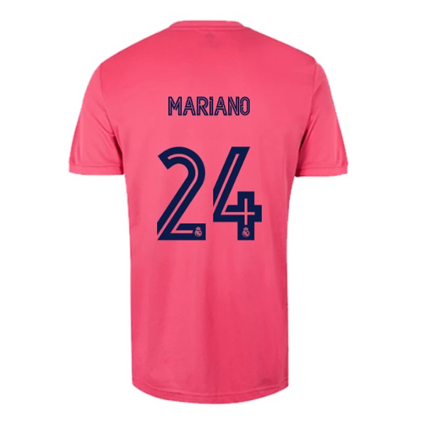 Trikot Real Madrid Auswarts NO.24 Mariano 2020-21 Pink Fussballtrikots Günstig
